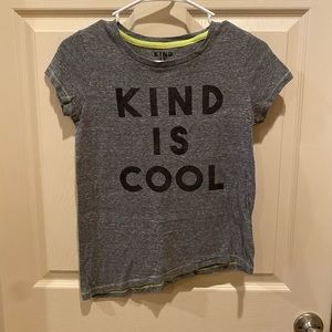 KIND IS COOL asymmetrical t shirt